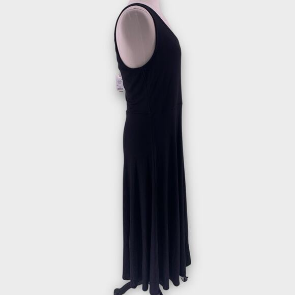 NWT Marine Layer Lexi Fit & Flare Midi Dress Black Ribbed Beach Boho XL - Picture 4 of 14